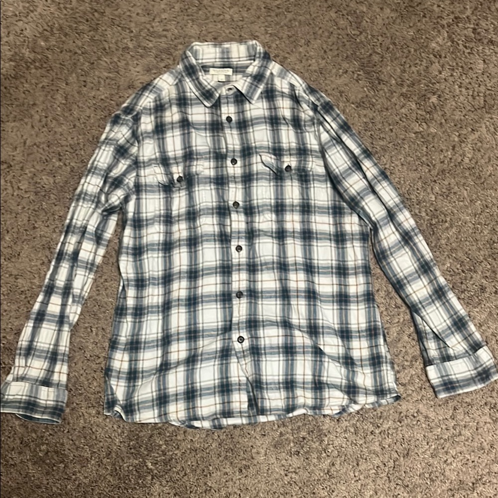Sonoma Men's Blue Plaid Shirt